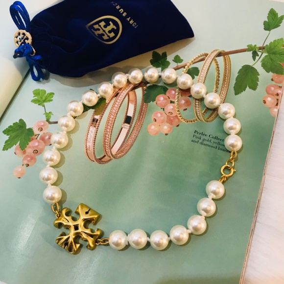 Tory Burch Roxanne Pearl Necklace - Picture 1 of 5